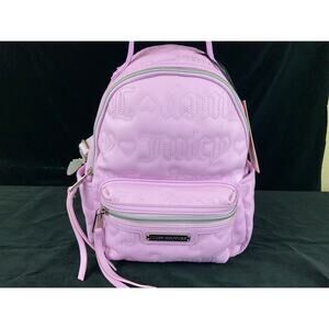 Juicy Couture Rosie Mini Backpack Lavender Faux Leather  New